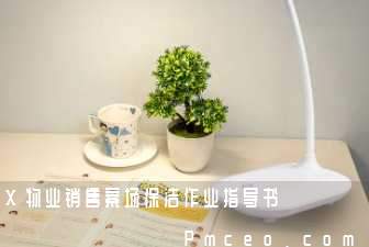 x物业销售案场保洁作业指导书